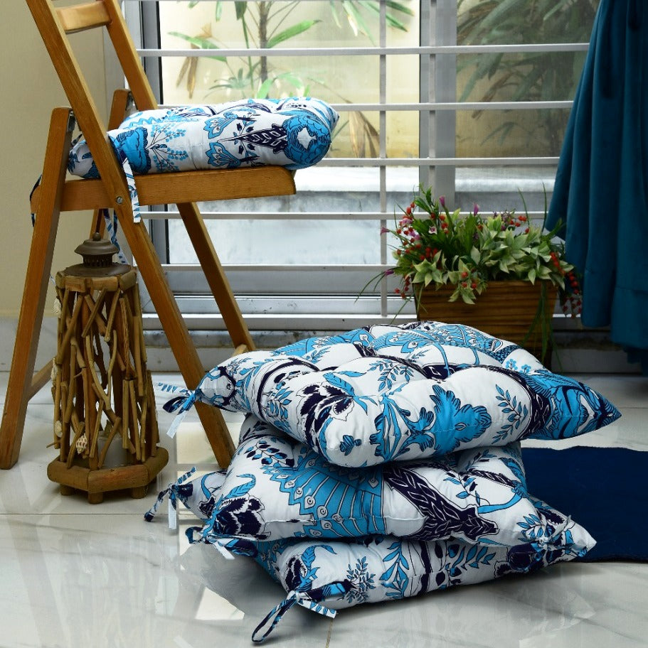 Digital Printed Chair Seaters- CS002 cushions Apricot