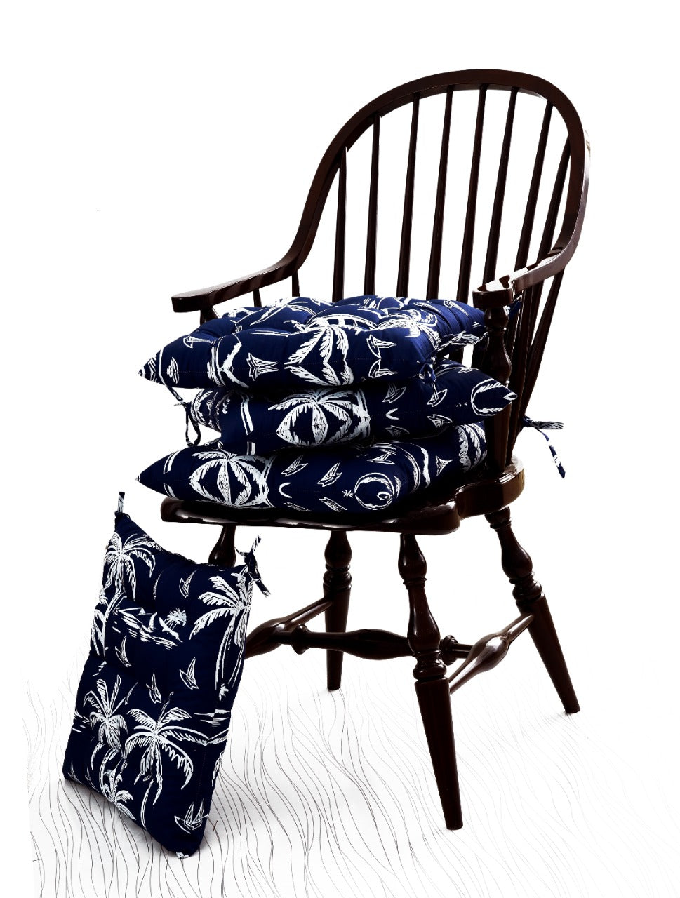 Digital Printed Chair Seaters- CS007 cushions Apricot
