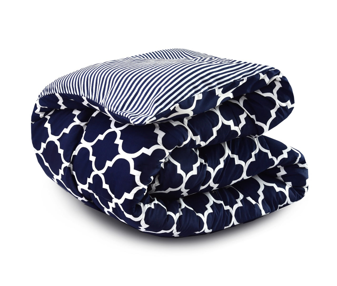 1 PC Single Comforter-Blue Geometric Comforters Apricot