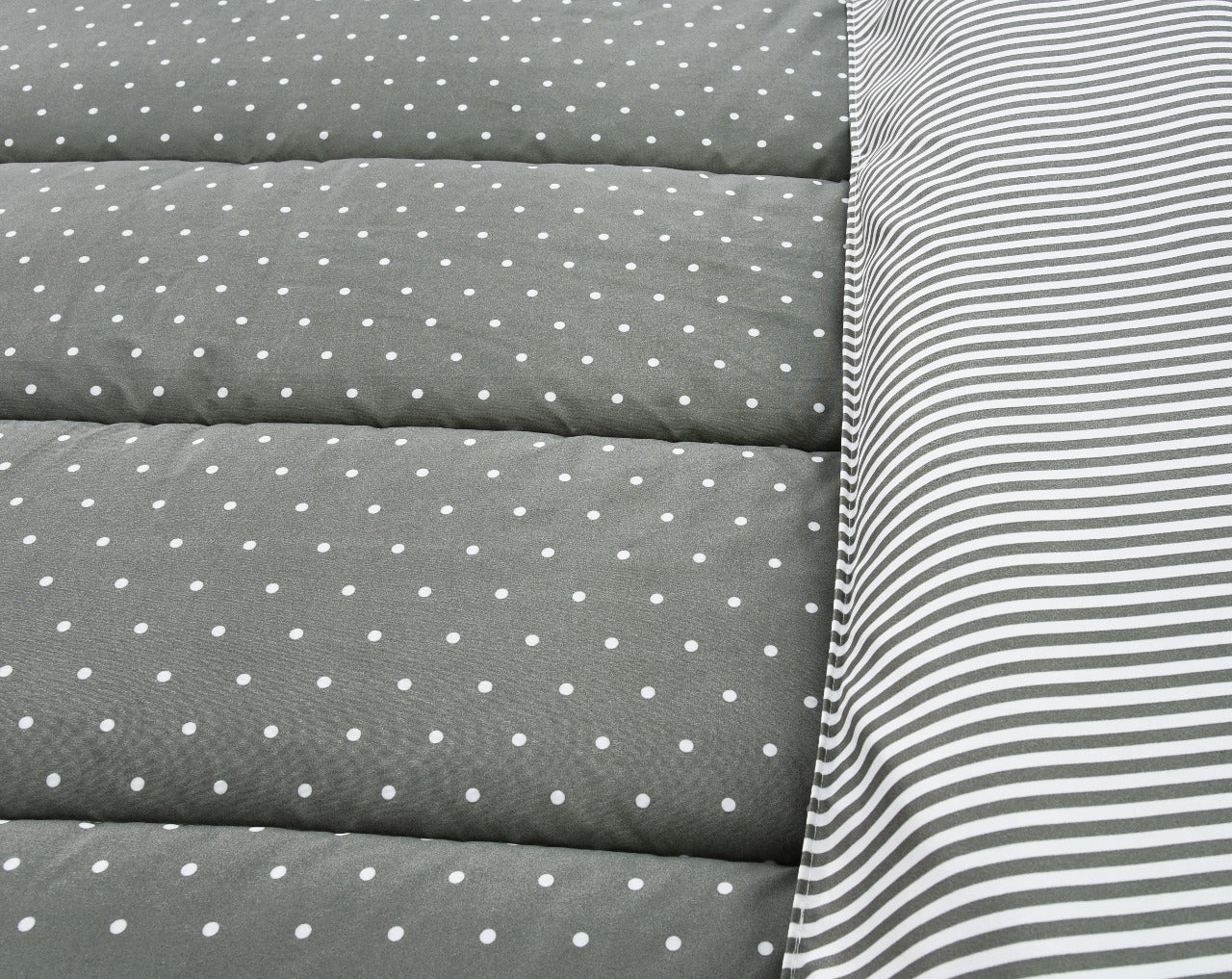 1 PC Single Comforter-Grey Polka Comforters Apricot