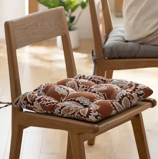 Digital Printed Chair Seaters- CS005 cushions Apricot