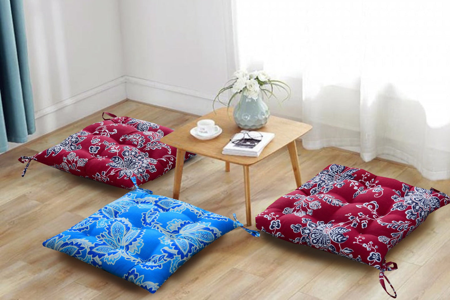 Digital Printed Chair Seaters- CS004 cushions Apricot