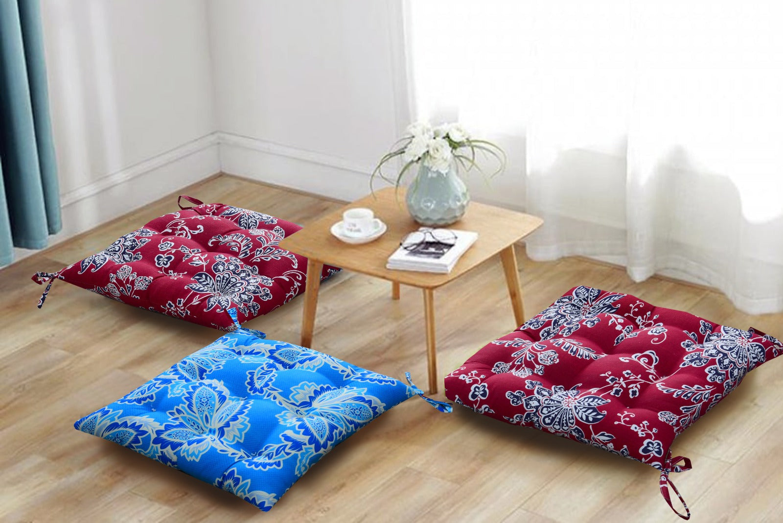 Digital Printed Chair Seaters- CS006 cushions Apricot