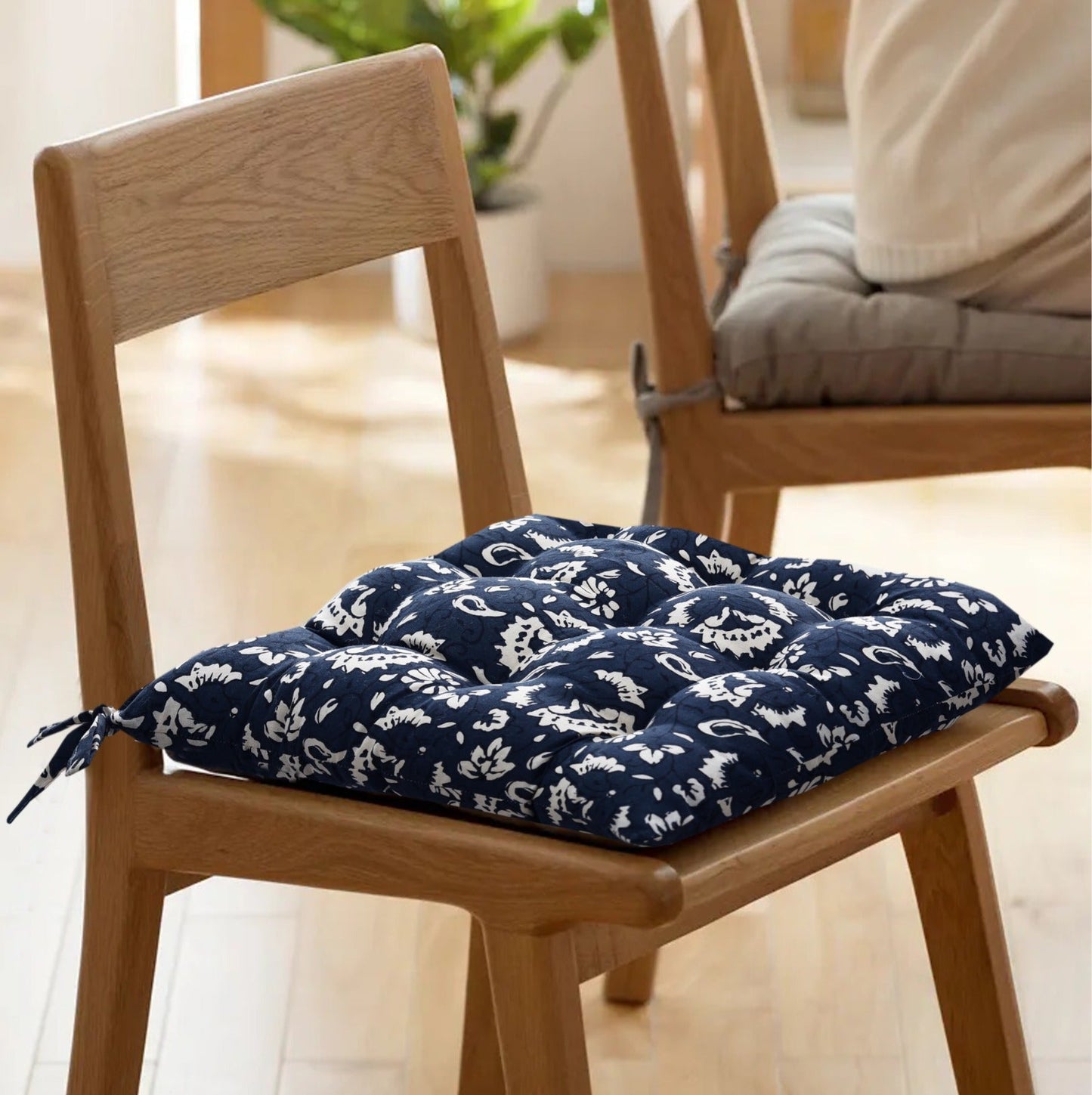 Digital Printed Chair Seaters- CS009 cushions Apricot