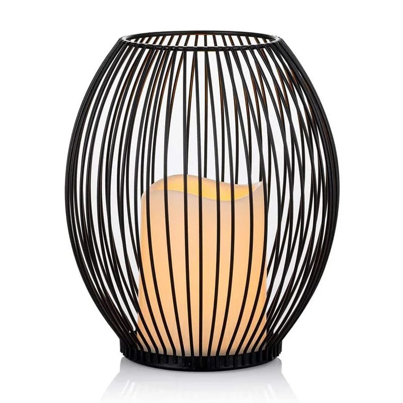 Metal Candle Stand-Black(SA2405-20) Candle Stand Apricot