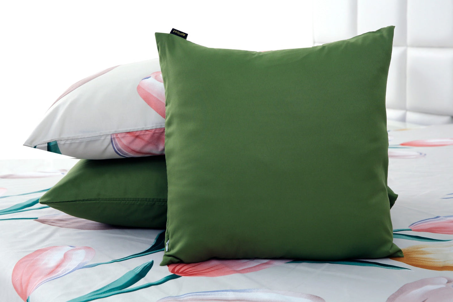 5 PCs Single Comforter Set-Ash Black Comforters Apricot