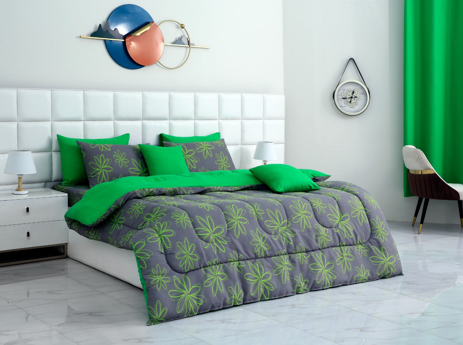 8 PCs Winter Comforter Set-Carnation Comforters Apricot