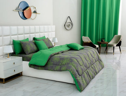 8 PCs Winter Comforter Set-Carnation Comforters Apricot