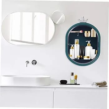 Wall Mounted Makeup Organizer-Green Cosmetic Organizer Apricot