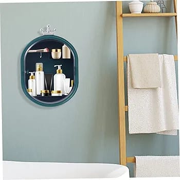 Wall Mounted Makeup Organizer-Green Cosmetic Organizer Apricot