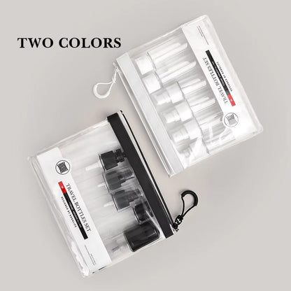 7PCs BPA Free Portable Toiletry Containers Set-(SA2405-283) Cosmetic Pouches Apricot
