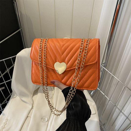 1PC Crossbody Bag For Women-Orange(SA2405-137) Ladies Bag Apricot