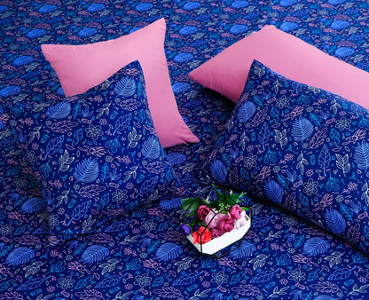5 PCs Single Comforter Set-Blue Lilly Comforters Apricot