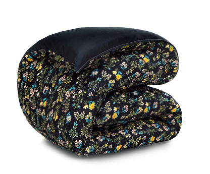 5 PCs Single Razai Set-Black Meadows Comforters Apricot