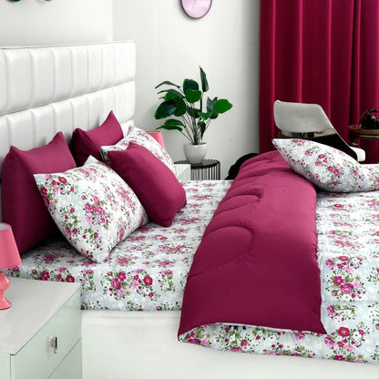 5 PCs Single Comforter Set-Sweet Pie Comforters Apricot