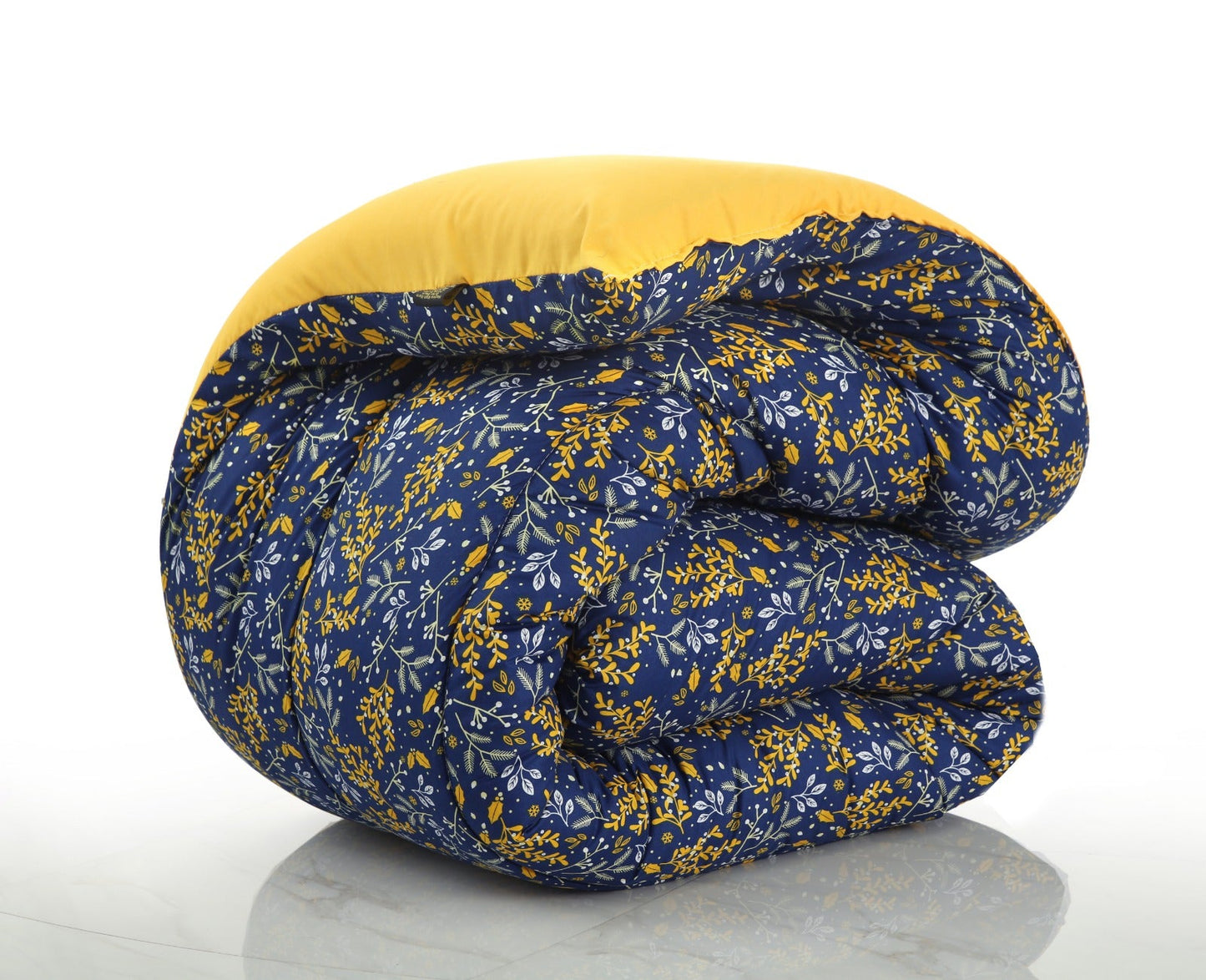 5 PCs Single Comforter Set-Daffodils Comforters Apricot