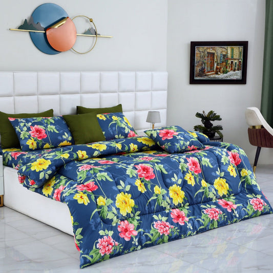 8 PCs Winter Comforter Set-Orchid Comforters Apricot