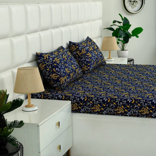 2Pcs Single Bed Sheet-Daffodil