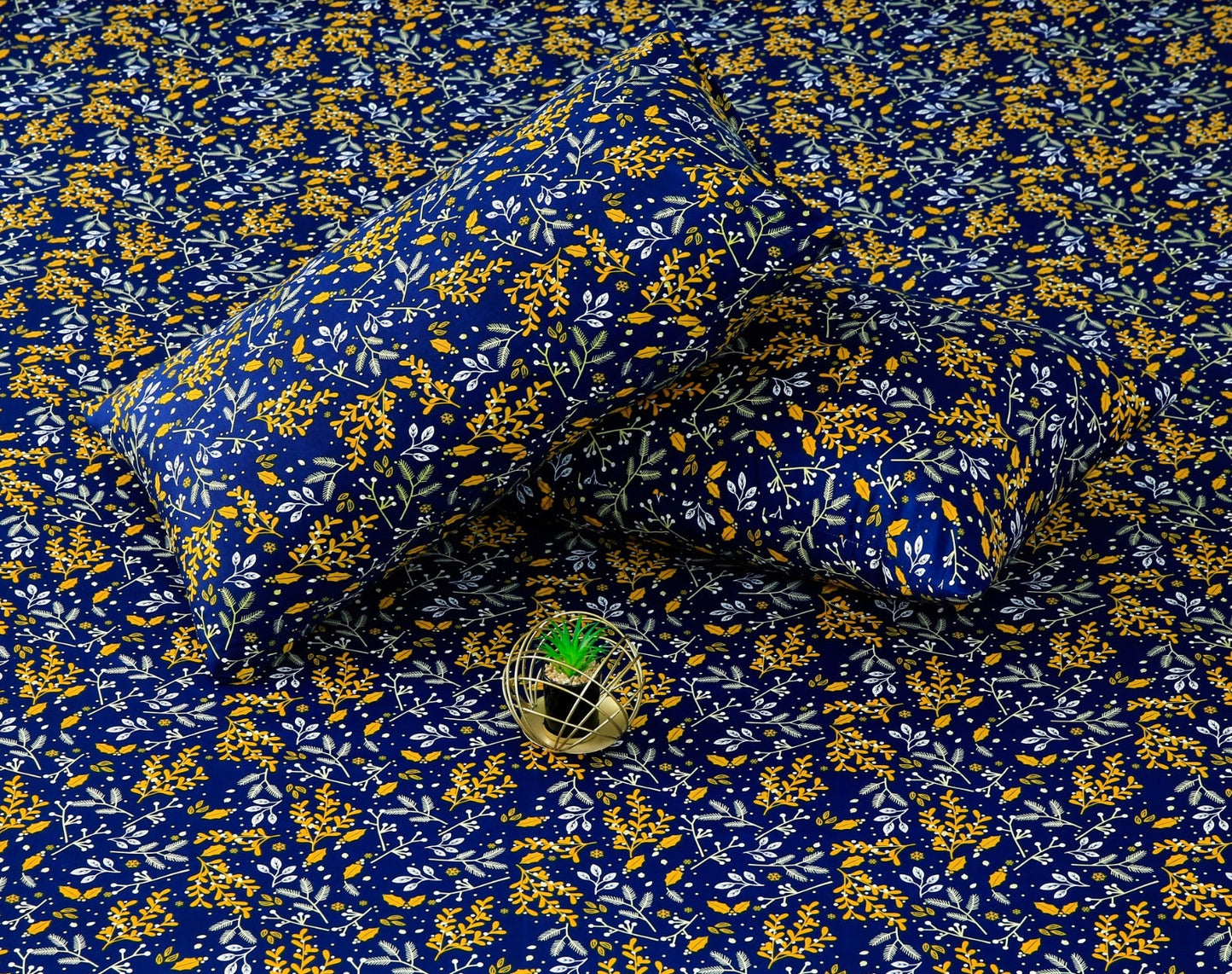 3 PCs Double Bed Sheet-Daffodil BED SHEET Apricot