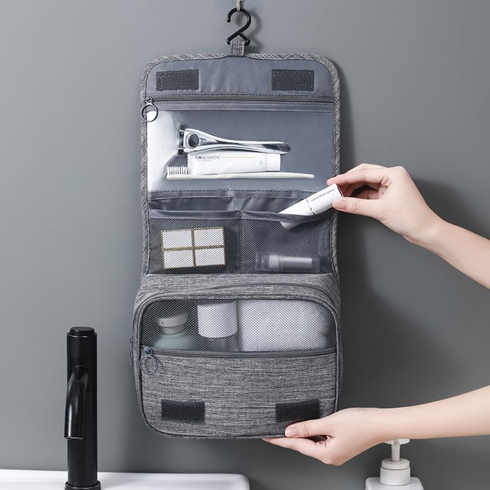 Large capacity travel bag-SA2408-296(Grey) Cosmetic Pouches Apricot