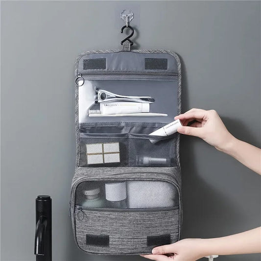Large capacity travel bag-SA2408-296(Grey) Cosmetic Pouches Apricot