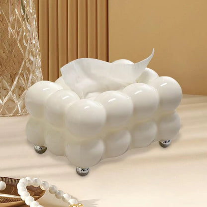 Cotton Candy Tissue Box-SA2408-301 Tissue Box Apricot