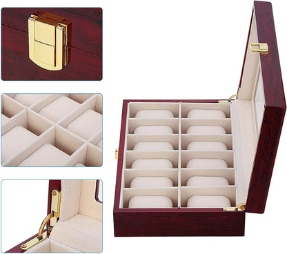 10 Slots Rose Wood Watch Organizer-SA2408-286 Watch box Apricot