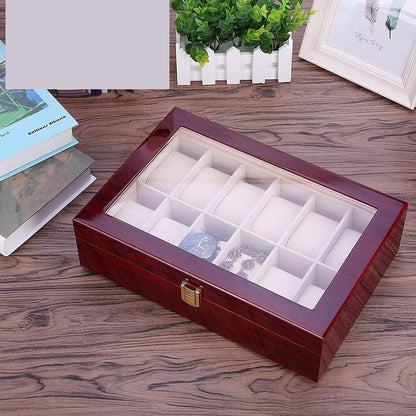 10 Slots Rose Wood Watch Organizer-SA2408-286 Watch box Apricot
