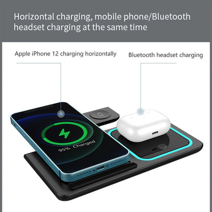 3 in 1 Wireless Fast Charging Stand-SA2408-282 Mobile Accessories Apricot