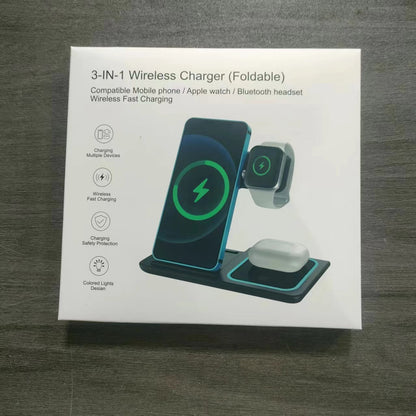 3 in 1 Wireless Fast Charging Stand-SA2408-282 Mobile Accessories Apricot