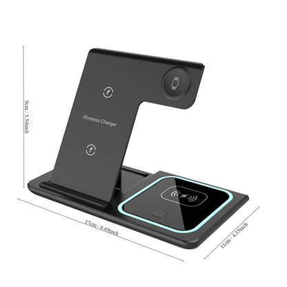 3 in 1 Wireless Fast Charging Stand-SA2408-282 Mobile Accessories Apricot