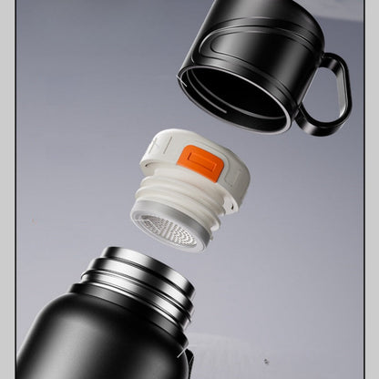 Double Wall Insulated Thermos(SA2408-164)-Black Apricot