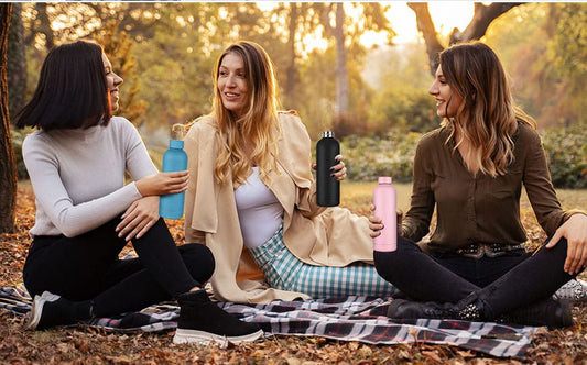 Stainless Steel Insulated Water Bottle(SA2408-224)-Blue Apricot