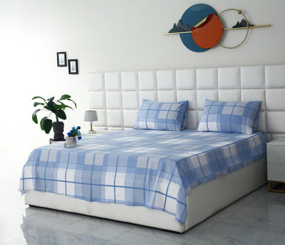 3 PCs Double Bed Sheet-DB344 Bed Sheets Apricot