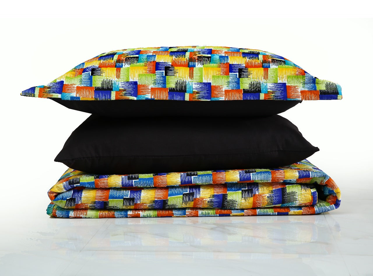 6 PCs Printed Bed Spread Set-Coral Rush Bed Spread Apricot