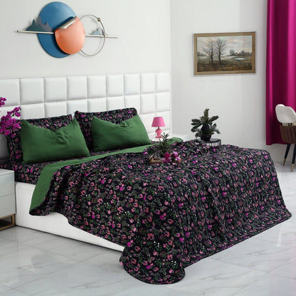 6 PCs Luxury Bed Spread Set-Crocus Bed Spread Apricot