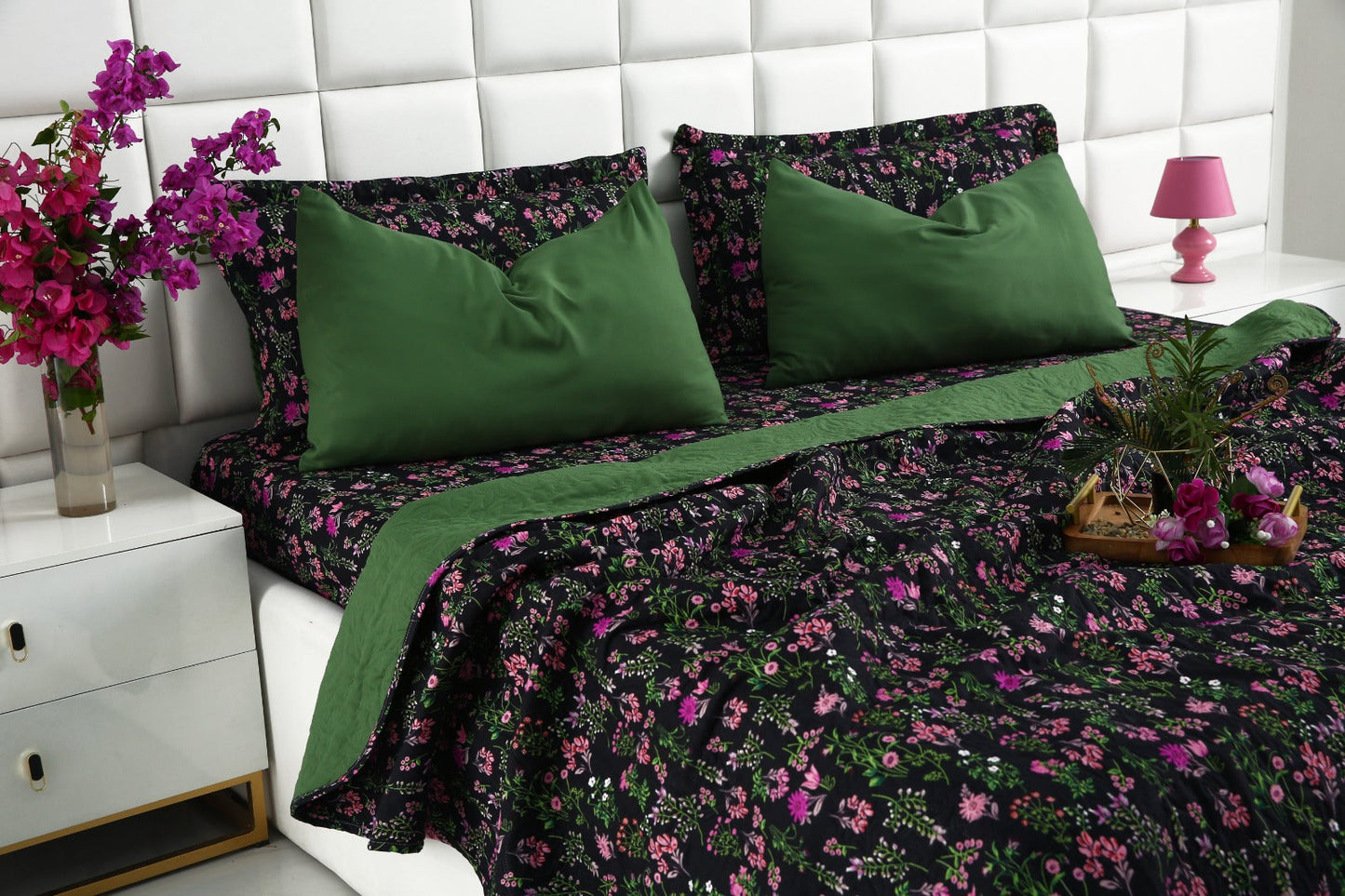 6 PCs Luxury Bed Spread Set-Crocus Bed Spread Apricot