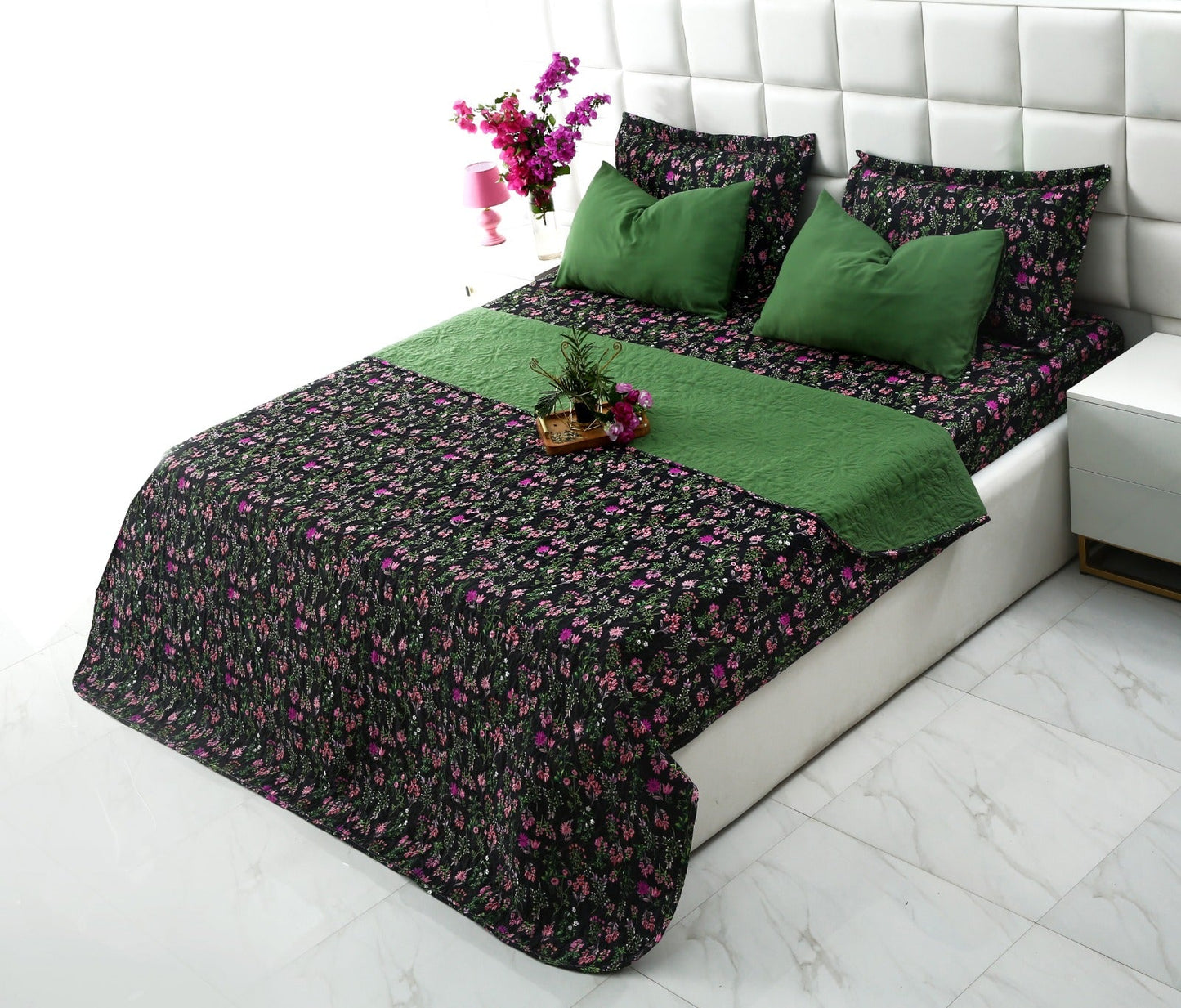 6 PCs Luxury Bed Spread Set-Crocus Bed Spread Apricot