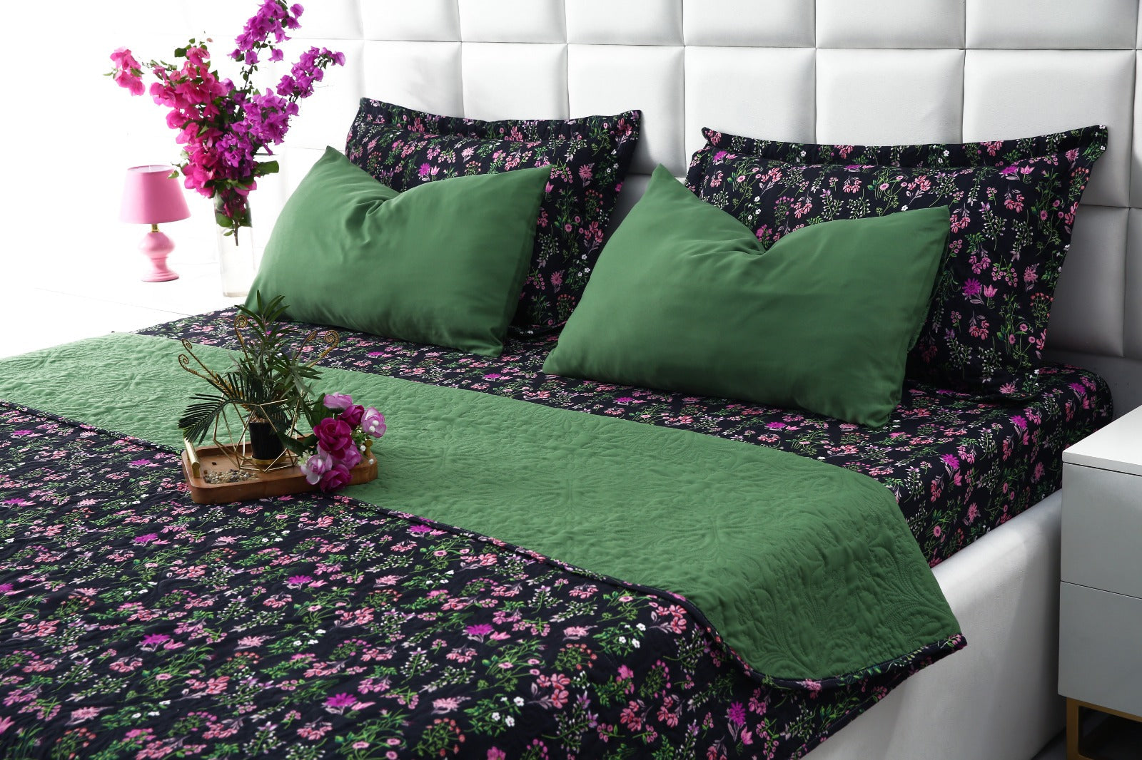 6 PCs Luxury Bed Spread Set-Crocus Bed Spread Apricot