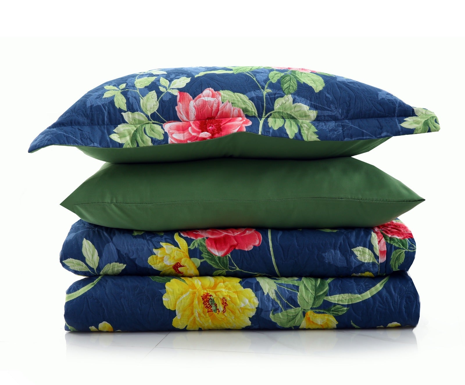 6 PCs Printed Bed Spread Set-Orchid Bed Spread Apricot