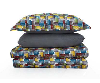 6 PCs Printed Bed Spread Set-Multi Ombre Bed Spread Apricot