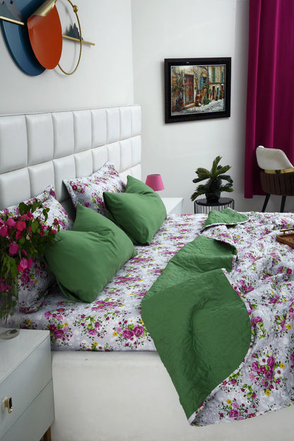 6 PCs Luxury Bed Spread Set-Sweet Pea Bed Spread Apricot