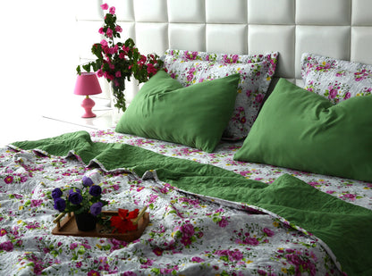 6 PCs Luxury Bed Spread Set-Sweet Pea Bed Spread Apricot