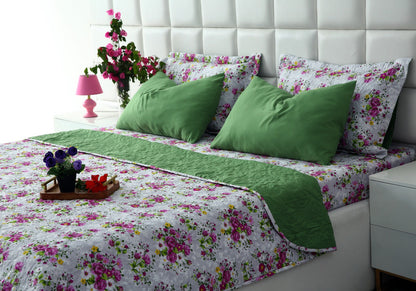 6 PCs Luxury Bed Spread Set-Sweet Pea Bed Spread Apricot