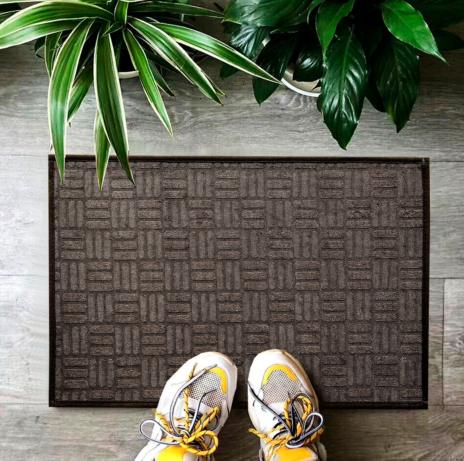 Anti-Slip Door Mat SA-2353-4(Brown) Door Mats Apricot
