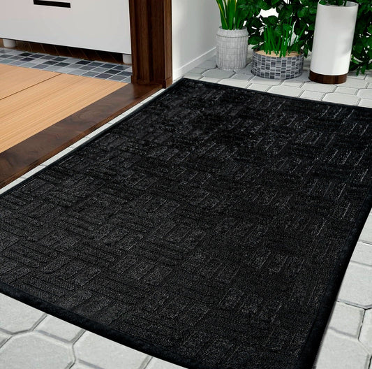 Anti-Slip Door Mat SA-2353-4(Black) Door Mats Apricot