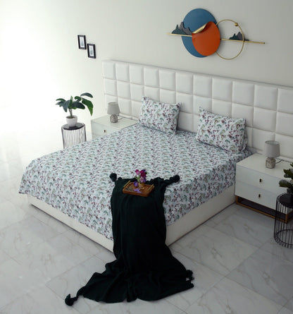 3 PCs Double Bed Sheet -Foxtail