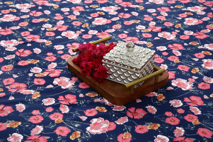 3 PCs Double Bed Sheet-Autumn Bloom Bed Sheets Apricot