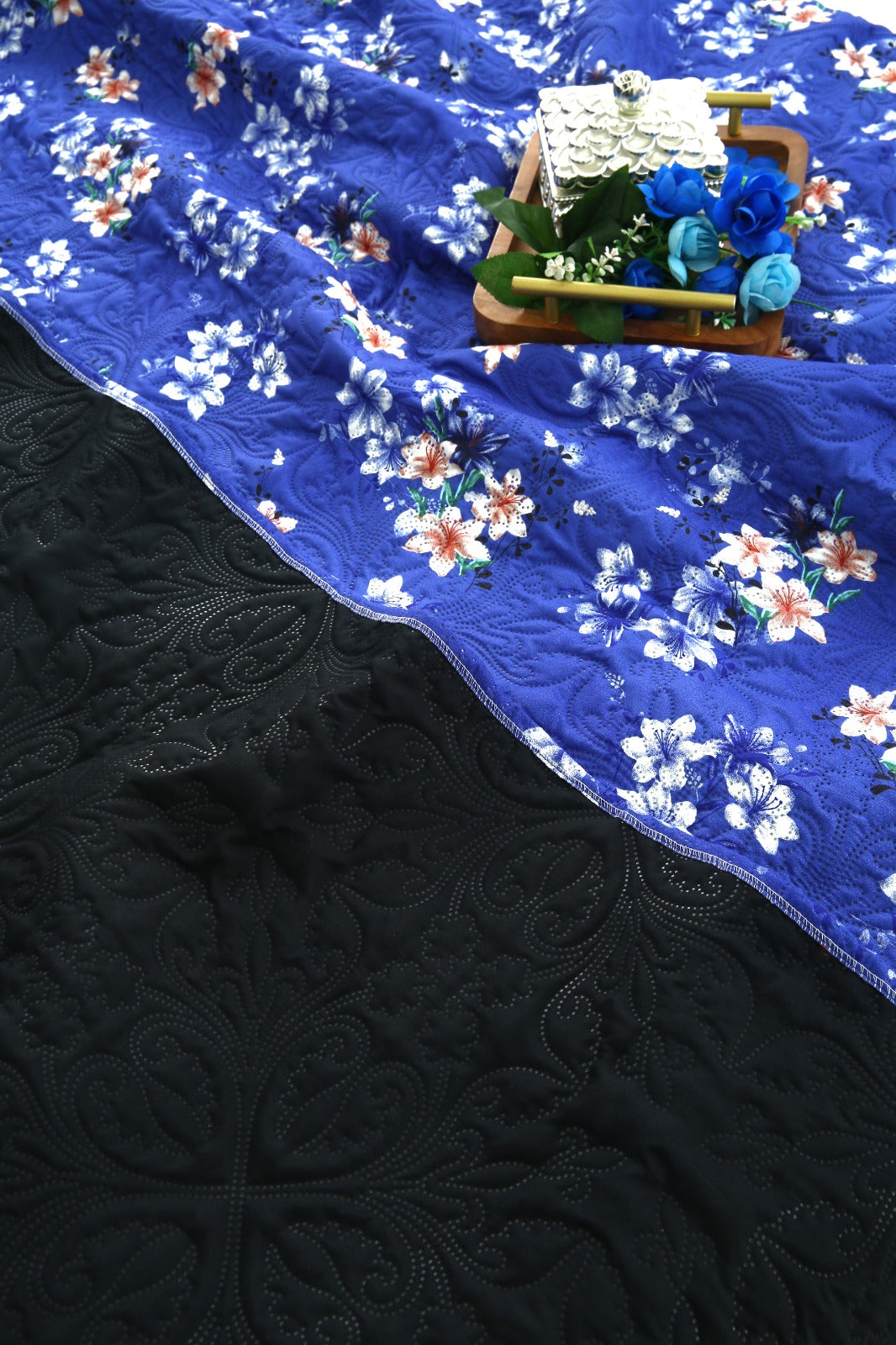 6 PCs Printed Bed Spread Set-Phlox Bed Spread Apricot