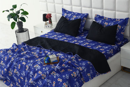 6 PCs Printed Bed Spread Set-Phlox Bed Spread Apricot